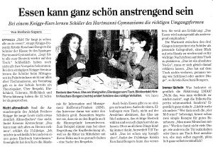Knigge-Kurs der Klasse 9c